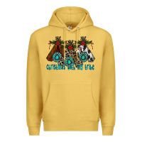 Antique Gold Christmas With Tribe Premium Hoodie - CowhideDigitalArt