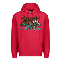 Cardinal Christmas With Tribe Premium Hoodie - CowhideDigitalArt