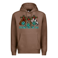 Chestnut Christmas With Tribe Premium Hoodie - CowhideDigitalArt