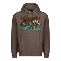 Coffee Christmas With Tribe Premium Hoodie - CowhideDigitalArt