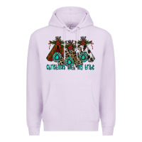 Lilac Christmas With Tribe Premium Hoodie - CowhideDigitalArt