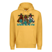 Mustard Christmas With Tribe Premium Hoodie - CowhideDigitalArt
