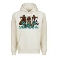 Oatmeal Heather Christmas With Tribe Premium Hoodie - CowhideDigitalArt
