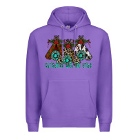 Purple Christmas With Tribe Premium Hoodie - CowhideDigitalArt
