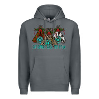 Rock Christmas With Tribe Premium Hoodie - CowhideDigitalArt