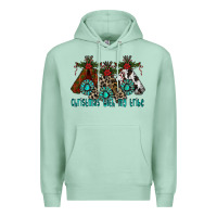 Seafoam Christmas With Tribe Premium Hoodie - CowhideDigitalArt