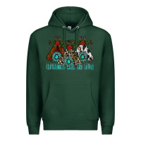 Sports Green Christmas With Tribe Premium Hoodie - CowhideDigitalArt