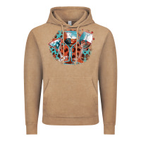 Vintage Coffee American wines Vintage Hoodie - FaDigitalArtStudio