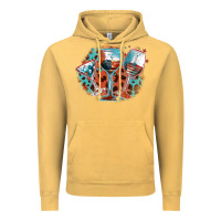 Vintage Mustard American wines Vintage Hoodie - FaDigitalArtStudio