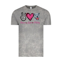 Cloud Rock Peace Love Pitties Vintage Tee - Jasminsmagicworld