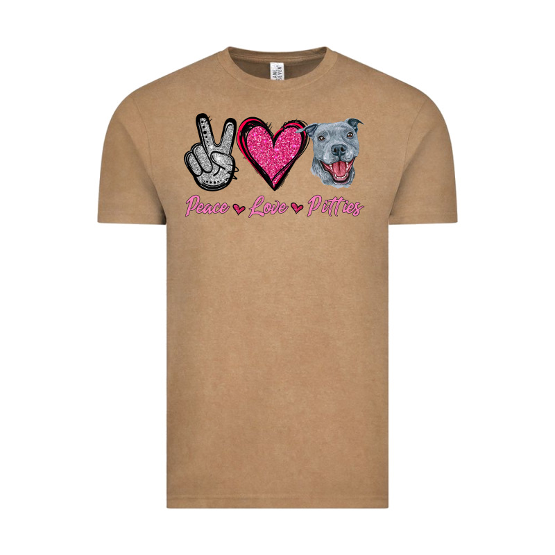 Peace Love Pitties Vintage Tee by Jasminsmagicworld | Teevron