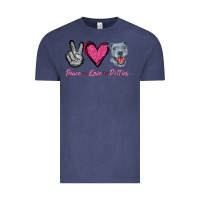 Vintage Denim Peace Love Pitties Vintage Tee - Jasminsmagicworld