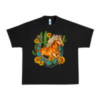 Black western horse cactus sunflowers horseshoe Urban Heavy Tee - OliviaCreatesArt