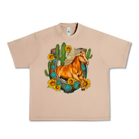 Burro western horse cactus sunflowers horseshoe Urban Heavy Tee - OliviaCreatesArt