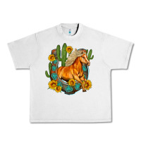 Lunar Rock western horse cactus sunflowers horseshoe Urban Heavy Tee - OliviaCreatesArt