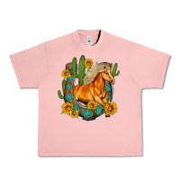 Salmon western horse cactus sunflowers horseshoe Urban Heavy Tee - OliviaCreatesArt
