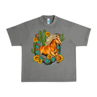 Tornado western horse cactus sunflowers horseshoe Urban Heavy Tee - OliviaCreatesArt