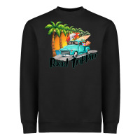 Black road trippin Heavyweight Sweatshirt - BarkalooDesign