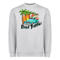 Heather Grey road trippin Heavyweight Sweatshirt - BarkalooDesign