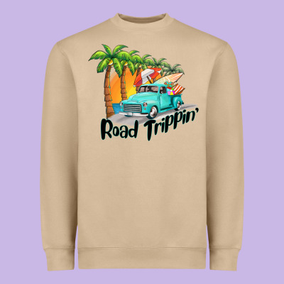 Road Trippin Heavyweight Sweatshirt Designed By Barkaloodesign
