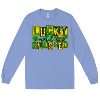 Lucky And Blessed St. Patricks Day Long Sleeve Tee | Teevron