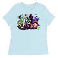 Baby Blue halloween gnome Ladies Tee - CowGirlArtShop