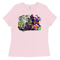 Bubblegum Pink halloween gnome Ladies Tee - CowGirlArtShop
