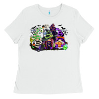 White halloween gnome Ladies Tee - CowGirlArtShop