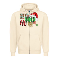 Ho Ho Ho Christmas Zipper Hoodie | Teevron