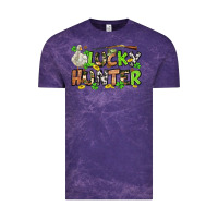 Cloud Purple Lucky hunter St. Patrick's Day Vintage Tee - OliviaCreatesArt