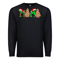 Black mama with christmas tree cake ado Premium Sweatshirt - AdoDesignShop