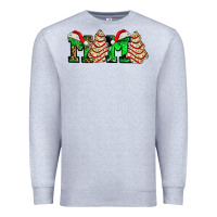 Heather Grey mama with christmas tree cake ado Premium Sweatshirt - AdoDesignShop