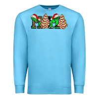 Ocean Blue mama with christmas tree cake ado Premium Sweatshirt - AdoDesignShop