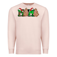 Pale Pink mama with christmas tree cake ado Premium Sweatshirt - AdoDesignShop