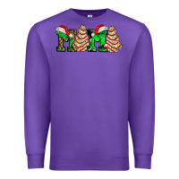 Purple mama with christmas tree cake ado Premium Sweatshirt - AdoDesignShop