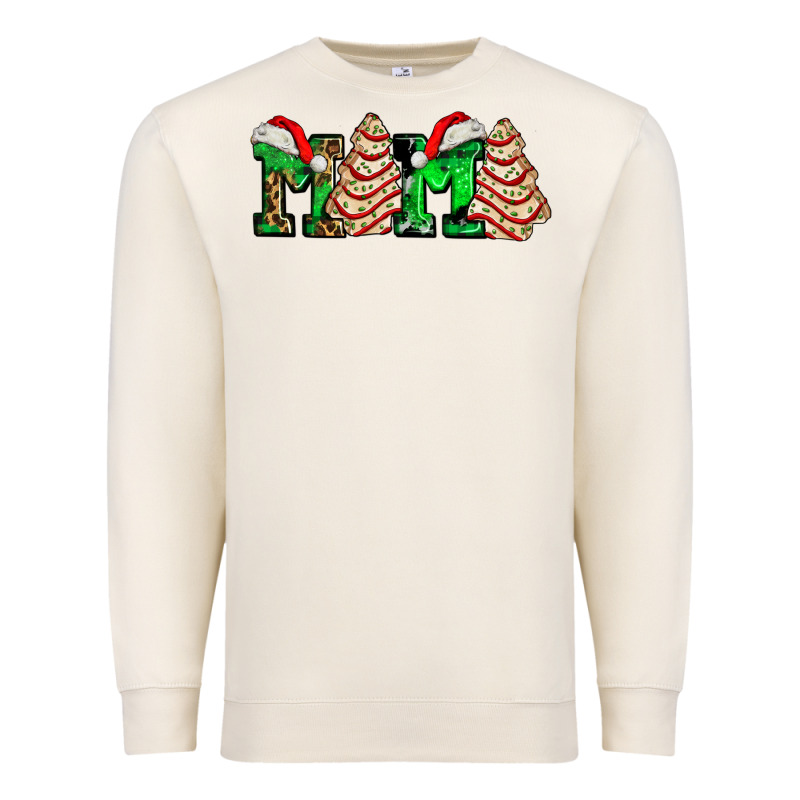 Mama With Christmas Tree Cake Ado Premium Sweatshirt by AdoDesignShop | Teevron