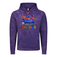 Cloud Purple Western Fourth Of July America Truck Vintage Hoodie - FaDigitalArtStudio