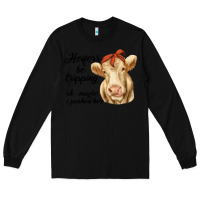 Black heifer's be trippin' charolais cow Long Sleeve Tee - RanaPortraitStore