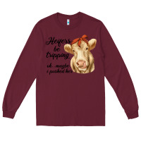 Burgundy heifer's be trippin' charolais cow Long Sleeve Tee - RanaPortraitStore