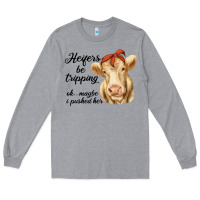 Heather Grey heifer's be trippin' charolais cow Long Sleeve Tee - RanaPortraitStore