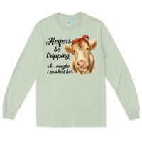 Matcha heifer's be trippin' charolais cow Long Sleeve Tee - RanaPortraitStore