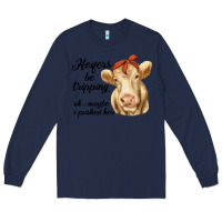 Navy heifer's be trippin' charolais cow Long Sleeve Tee - RanaPortraitStore