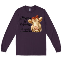 Plum heifer's be trippin' charolais cow Long Sleeve Tee - RanaPortraitStore