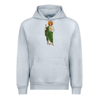 Heather Grey san judas Urban Hoodie - JahusDesignShop