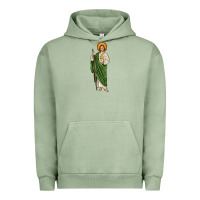 Pigment Oil Green san judas Urban Hoodie - JahusDesignShop