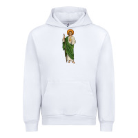 White san judas Urban Hoodie - JahusDesignShop