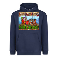 Navy holiday and santa. claus Heavyweight Hoodie - AdoDesignShop