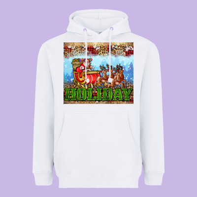 Holiday And Santa. Claus Heavyweight Hoodie Designed By Adodesignshop