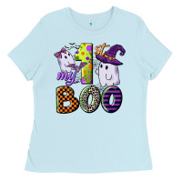 Baby Blue my first boo Ladies Tee - CowGirlArtShop