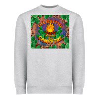 Heather Grey life is better around the campfire Heavyweight Sweatshirt - BarkalooDesign